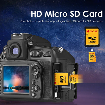 Cartão de Memória KODAK Original 256GB 128GB U3 4K Micro SD Card 64GB 32GB A1 SDHC Microsd UHS-I C10 TF Trans Flash Microsd