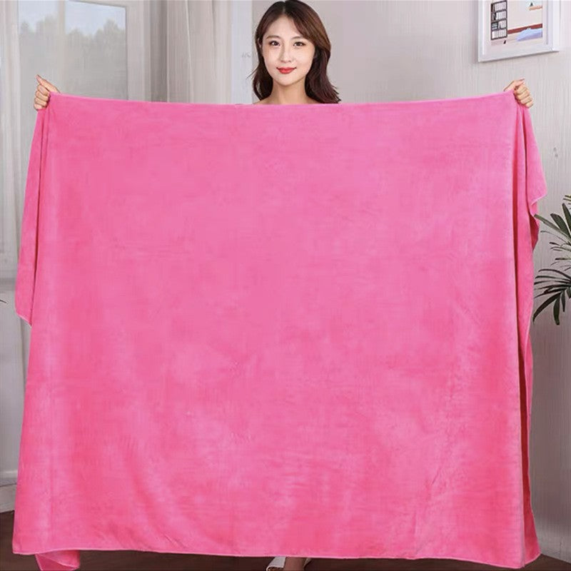 Towel Thickened Microfiber Absorbent High-density Coral Fleece Towel Quick Dry Clean Face Soft Absorbent bath towel