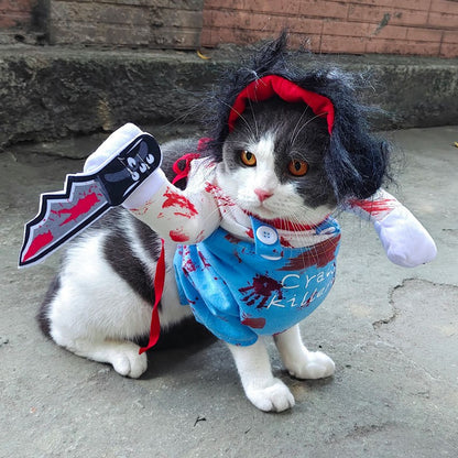 Roupas Engraçadas para Cães, Fantasias para Gatos de Estimação, Moletom para Cachorros, Roupa para Ficar em Pé, Roupas de Cosplay para Cães, Roupas para Festas e Festivais, Acessórios para Cães