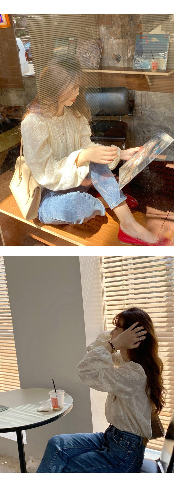 Autumn Lcae Embroidery Long Sleeve Women Blouses Office Lady ELegant Casual Button Shirts Sweet Clothing