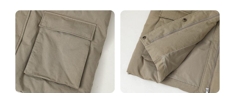 CHIC VEN Women Down Coats Solid Outdoor Loose Casual Down Jacket  Thickened Parka Jackets Female Overcoat Autumn Winter 2023