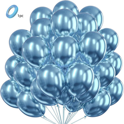 5/10/12inch Metallic Black Blue Balloon Chrome Hot Pink Rose Gold Balloon Baby Shower Boy Girl Birthday Wedding Party Decoration