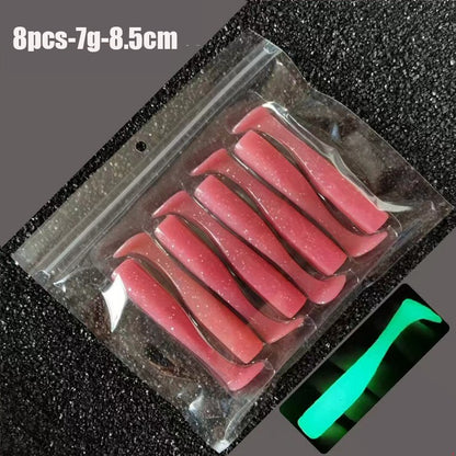 5pcs 30g/111mm Artificial Bait Lumious/Glow Mackerel Sea Bass Snapper Fishing Lure Wobblers Swimbait Jigging soft Baits
