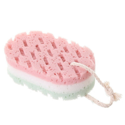 Sponge Bath Ball Shower Rub For Whole Body Exfoliation Massage Brush Scrubber Body Brush Sponge Brush Bathroom 1/2/3PCS