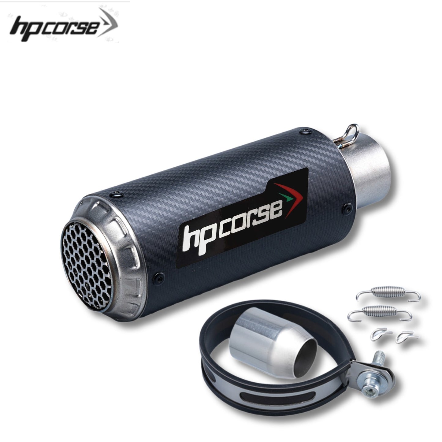 Universal 51mm motorcycle exhaust inox muffler carbon fiber exhaust for z900 R3 R25 MT07 MT09 R1 Z400 Z650