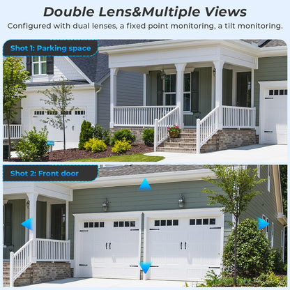 10MP 5K Dual Lens PTZ IP Camera with Dual Screen 8MP Ai Human Detection Auto Tracking Wireless Outdoor Surveillance Camera O-KAM