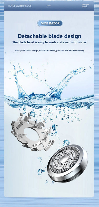 Mini Electric Shaver For Men USB Digital Display Electric Shaver Powerful Beard Shaving Machine Rechargeable Waterproof
