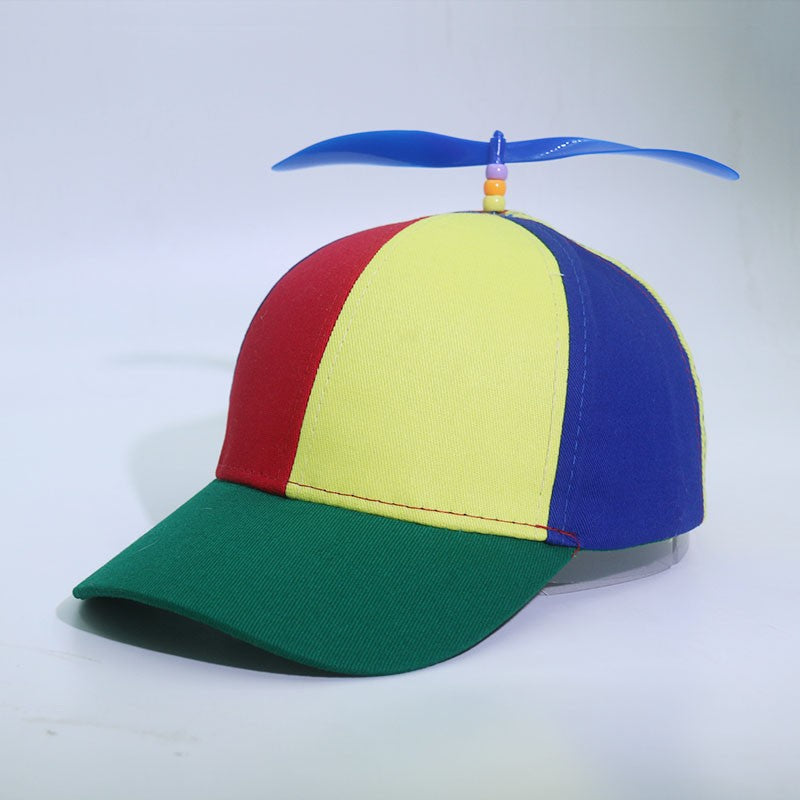 Funny Snapback Hat Helicopter Propeller Adventure Dad Hat Rainbow Bamboo Dragonfly Baseball Cap For Adult Kids Boys Girls