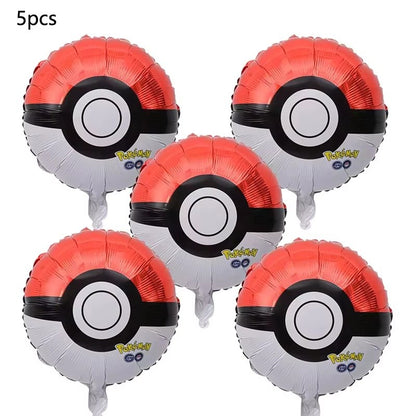 Pokemen Pikachu Foil Balloon Birthday Party Decoration supplies for Kids Birthday Party Home Decor Supplie Baby Shower Balloon G