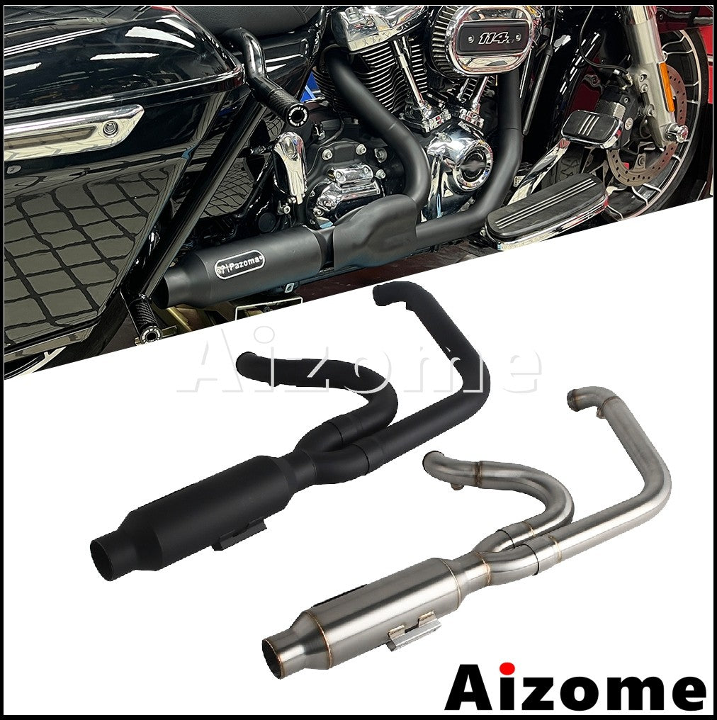 Slip On For Harley Road Glide FLTRU FLTRX FLTRXS FLTRK FLTRXST FLTRXP FLTRXSTSE 17+ Motorcycle Exhaust Modified Muffler Escape