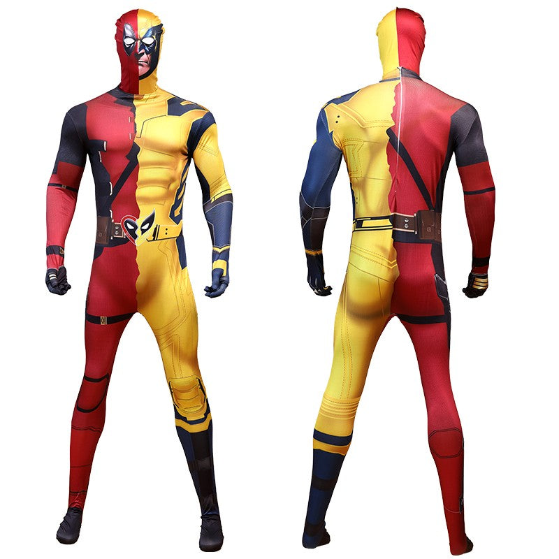 Wolverine Logan Battle Suit Claws Mask DEADPOOL 3 Movie Character Kids Adults Role Play Costume Wolf Paws Bodysuit Comic Con