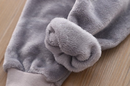 New Autumn Winter Baby Clothes Pajamas Sets Girls Pajamas Children Warm Flannel Fleece Catoon Bear Kids Sleepwear Home Suit 0-6Y