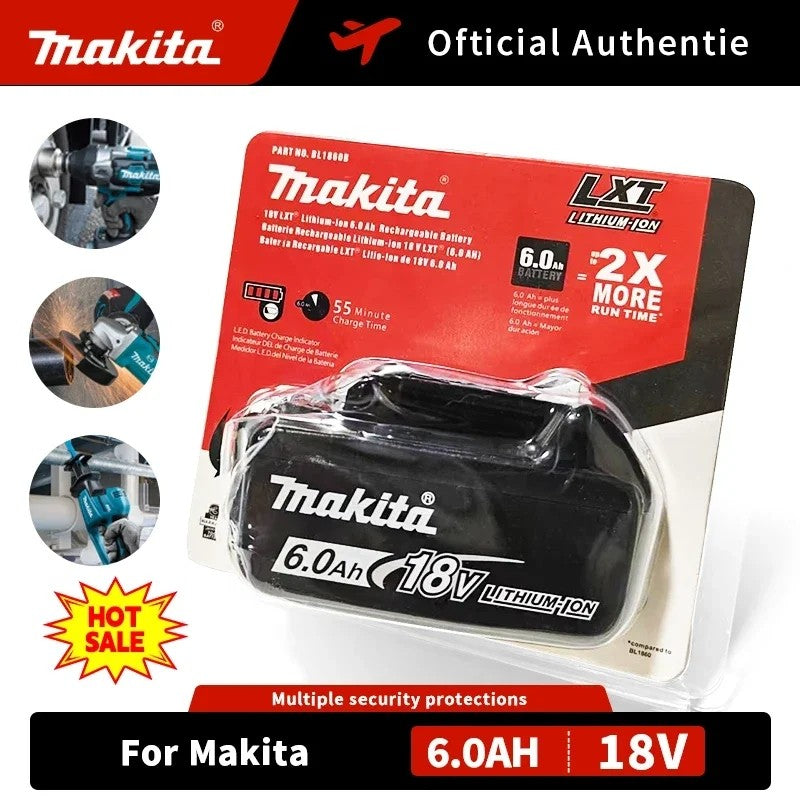 ??Bateria recarregável Makita 6.0Ah 18V 100% original para ferramentas elétricas Makita 18V BL1830 BL1830B BL1840 BL1840B BL1850 BL1850B