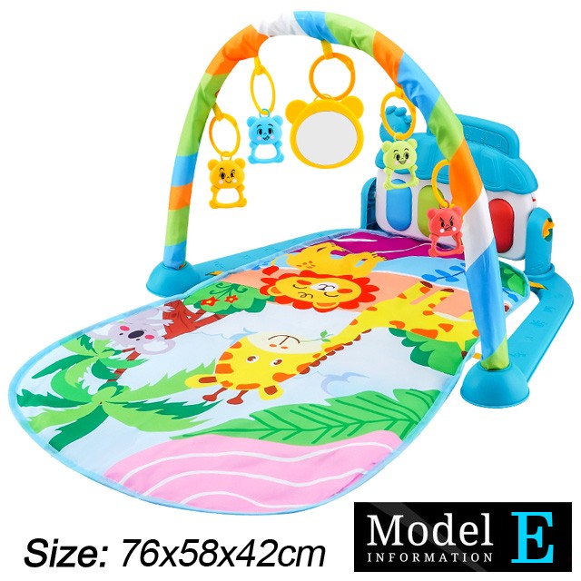 Baby Fitness Stand Music Play Gym Activity Toys Newborn Piano Crawling Blanket Pedal Game Pad Early Education 0-36 Months Gifts