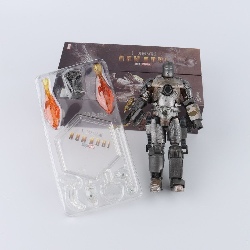 ZD Toys Homem de Ferro Série Articulado MK1 MK2 MK3 MK4 MK5 MK6 MK7 MK42 MK43 MK50 Boneco de Ação do Filme 7 Polegadas Bonecas Mark