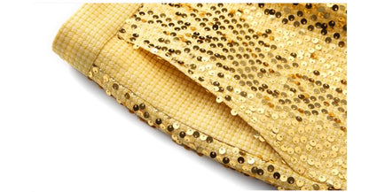 High-quality Sequined Suits Men Clothing Gold / Silver Autumn / Winter New Male Wedding Banquet Party Dress Blazer and Pant