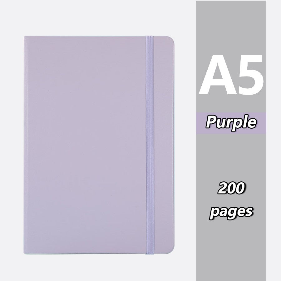 Popular A5 bound notebook, 200 pages, school supplies, agenda, suitable for offices, universities, couples, is the best gift