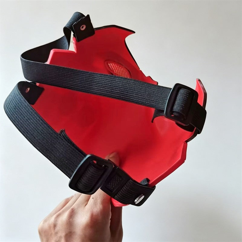 Anime Red Hood Jason Todd Cosplay Mask Superhero Half Face Masker Helmet Halloween Adult Unisex Accessories Costume Party Prop