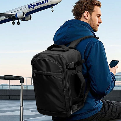 Men 15.6 inch Laptop Bag Cabin Airplane Travel Backpack 40x30x20, Hand Luggage Cabin Backpack Wizzair 40x30x20, College Backpack