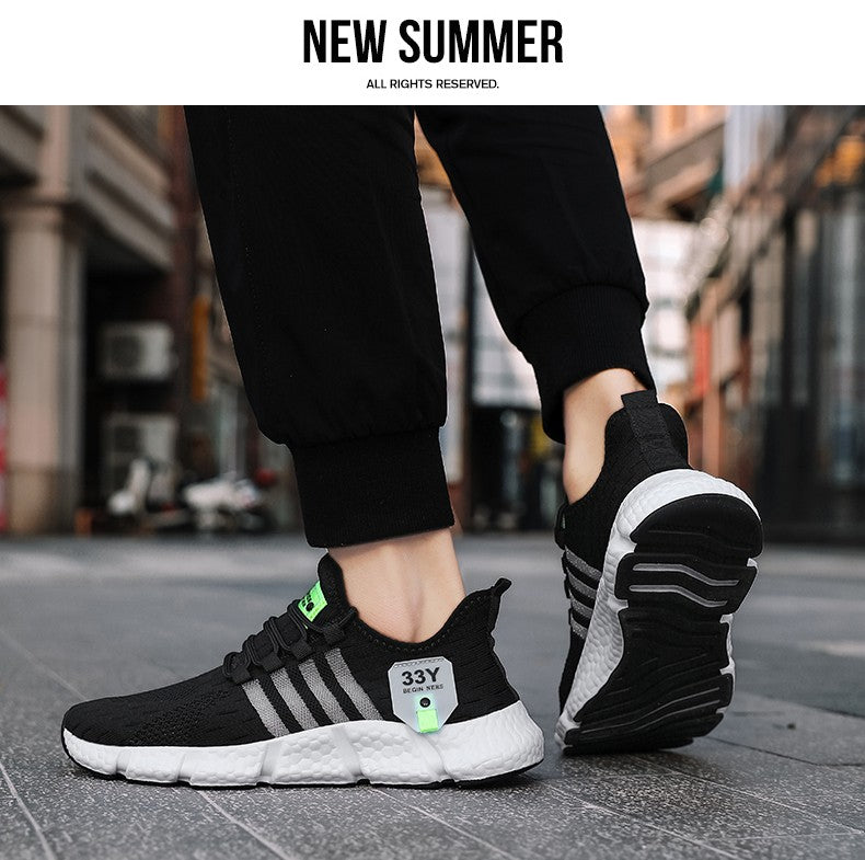 Sapatos Masculinos de Malha Respirável Modernos Leves para Caminhada Tamanhos Grandes Tênis Masculino de Tênis Tênis de Corrida ao Ar Livre Fitness 2024