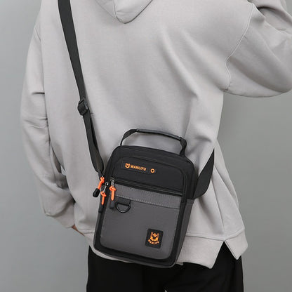 Men's crossbody bag with adjustable shoulder straps, multifunctional single shoulder bag for daily commuting, casual outdoor bag