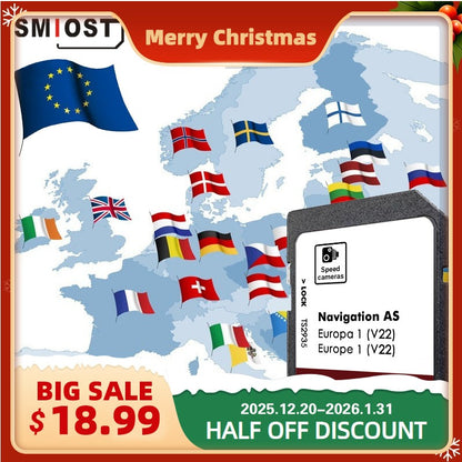 Leon Ateca Toledo Alhambra Navi Map Memory Card Navigation System 6P0 MIB2 SD Europe Compatible for Seat Ibiza 2025 Sat CID Nav