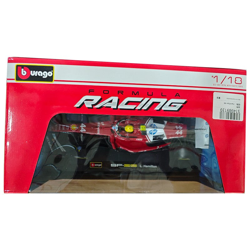 Novo 1:18 Bburago Ferrari 2025 F1 Sf-25 Hamilton #44 Leclerc #16 Liga Miniatura Die-Casting Modelo de Carro Presentes Brinquedos Personalizados Ornamento