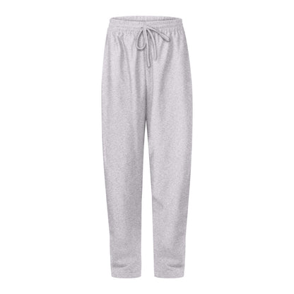 Women’s Fleece Lined Sweatpants Wide Straight Leg Pants Bottom Winter Warm Pants Daily Casual Jogger Sweatpants Sports Trousers