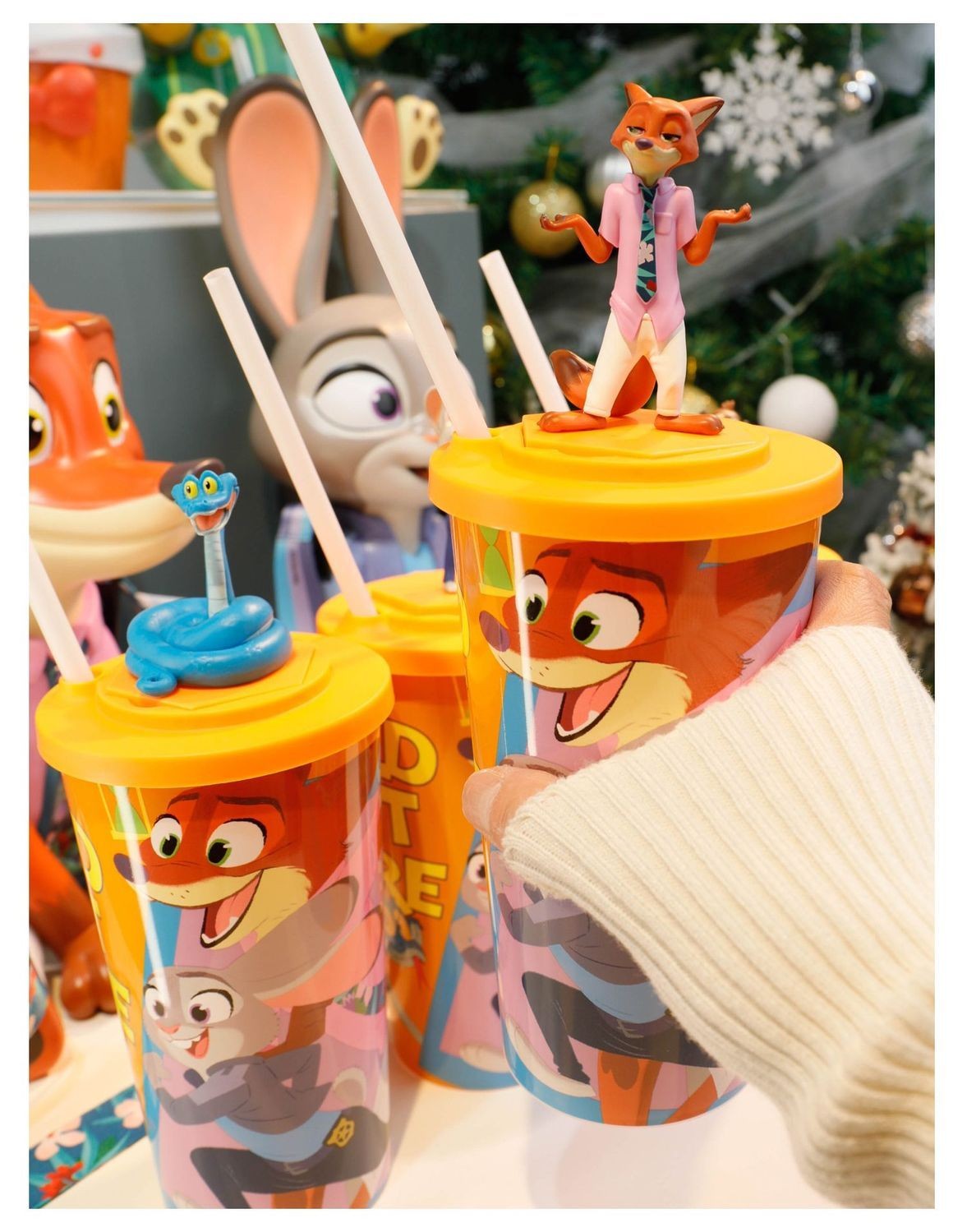 Copo de Água Original em Formato Disney Zootopia 2 Nick Judy Copos Estilizados de Desenho Animado com Alça Transversal Presentes Kawaii de Aniversário para Meninas e Meninos