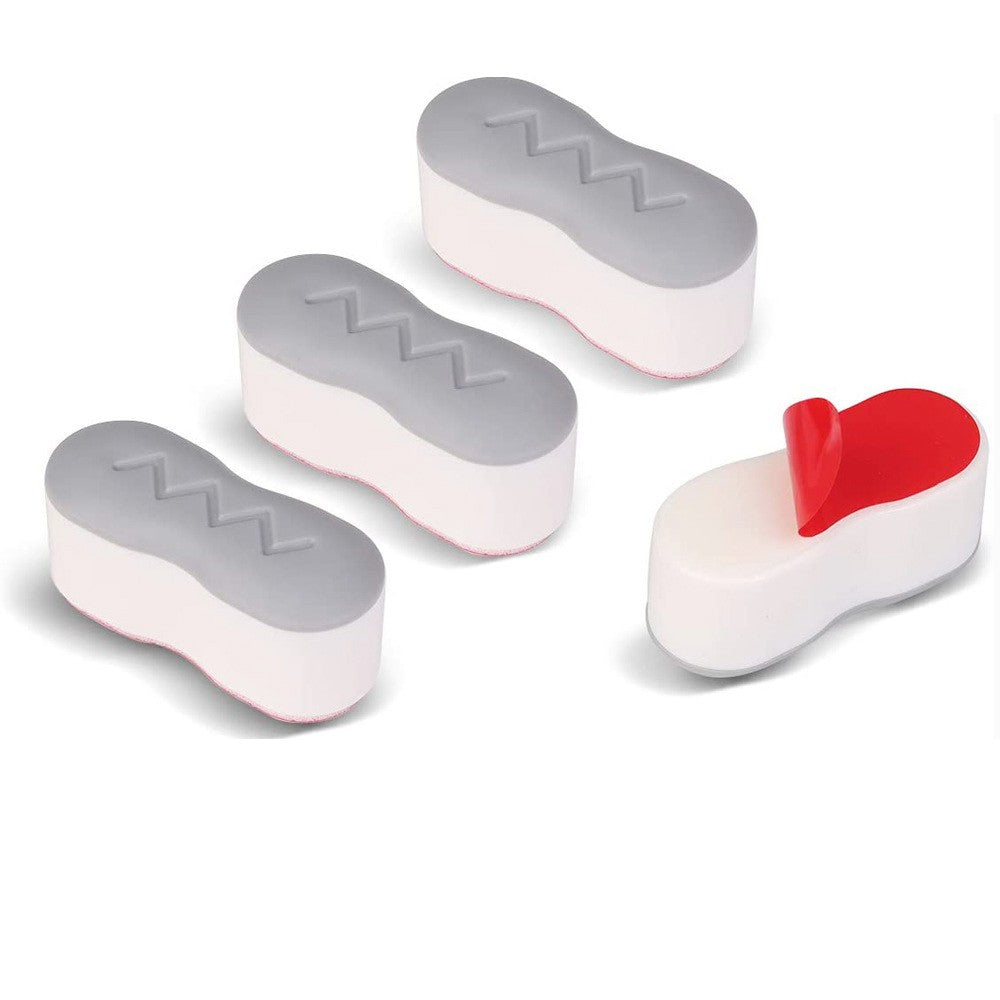 4 peças almofada universal para tampa de vaso sanitário, junta antiderrapante, almofadas para assento de vaso sanitário, amortecedores, absorvedor de choque, kits de assento de vaso sanitário para banheiro