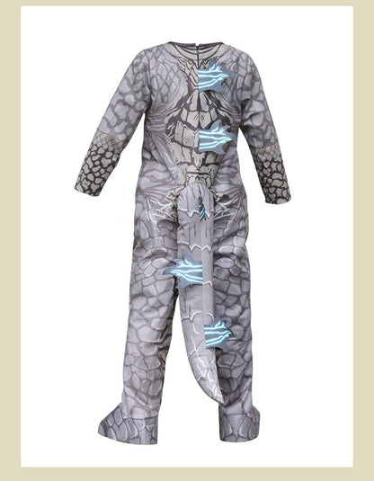 Monster Cosplay Animal Costume Dinosaur Halloween Bodysuit  Kid Boys Girl Funny Jumpsuit Carnival For Toddler Child Catsuit+Mask