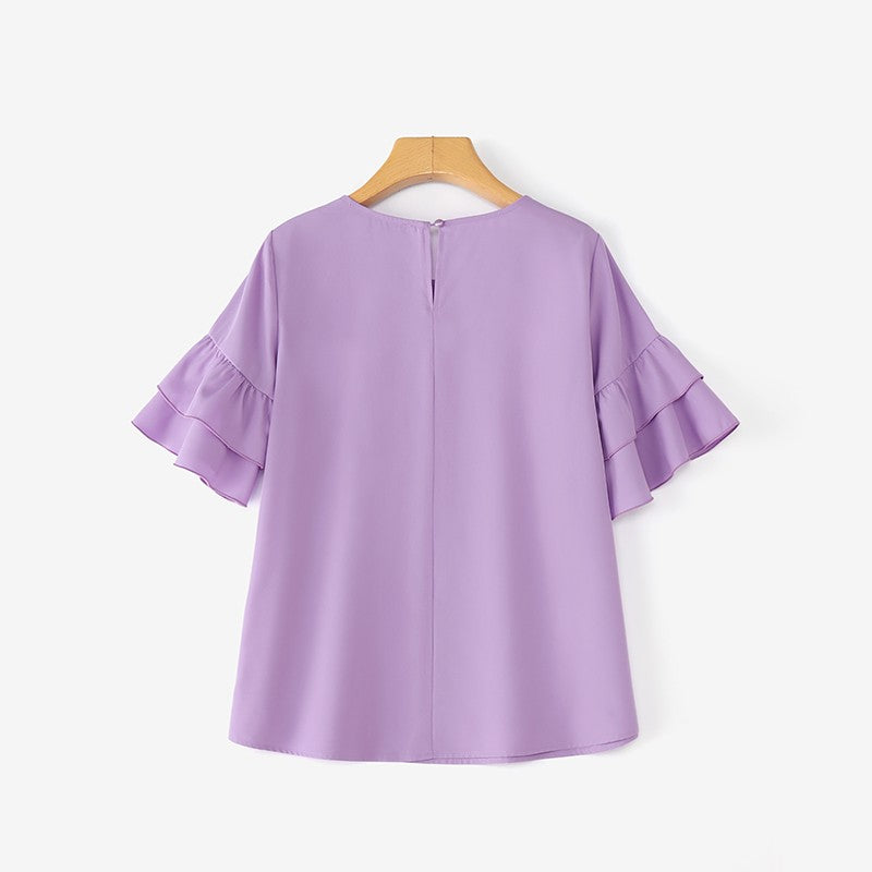 2025 Elegant Office Lady Blouses ZANZEA Summer O Neck Short Sleeve Blouse Women Stylish Solid Holiday Shirt Female OL Work Tops