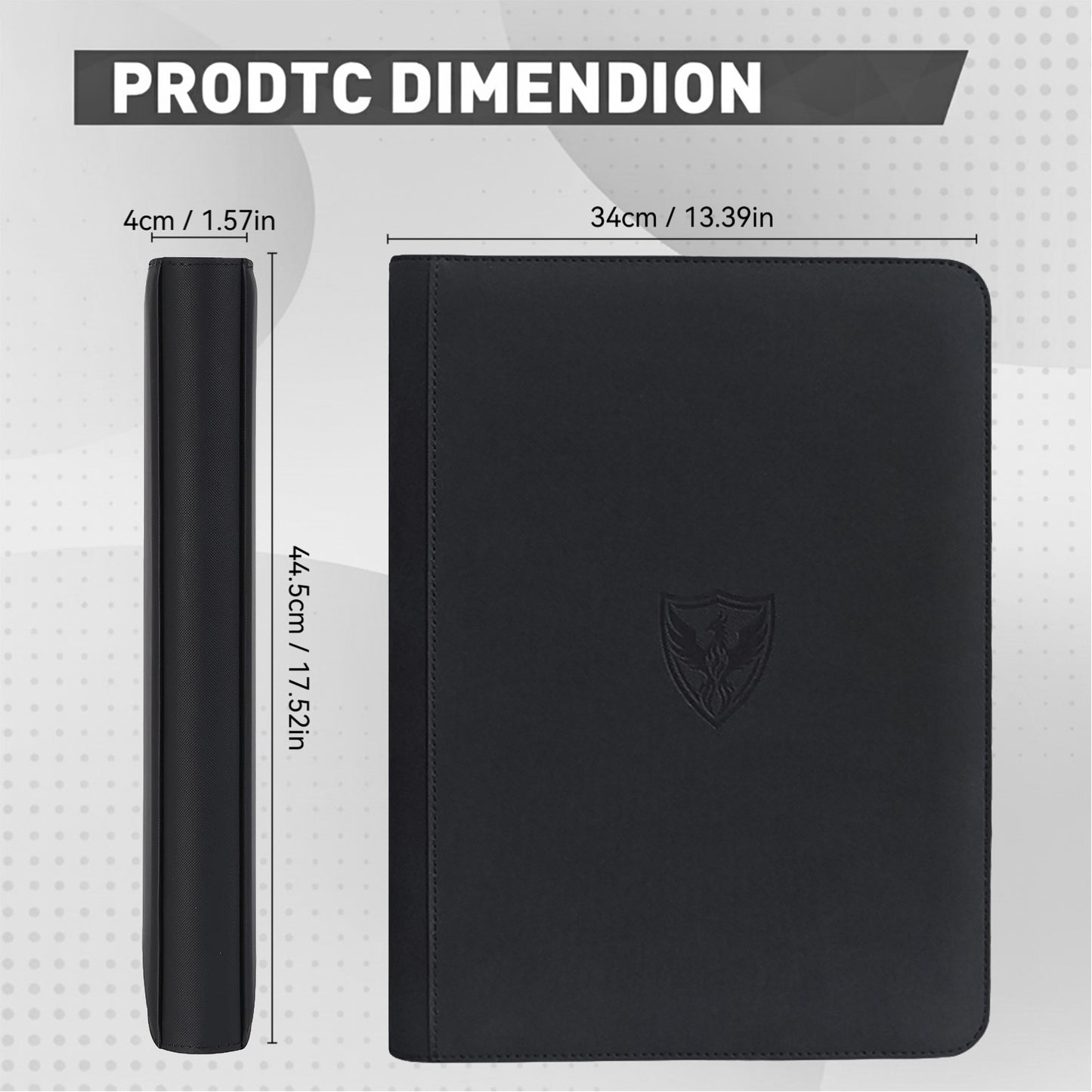 Trading Card Binder, Premium Card Binder, 1024-Pocket Trading Card Binder, Premium 16-Pocket Card Holder Folder, Side-Loading Card Album Suitable for Yu-Gi-Oh!, Magic: the Gathering, Trading Cards, Sports, Compatible with Tcg/Mtg, Card Storage