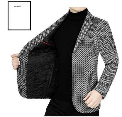 Men Business Casual Blazers Jackets New Male Checkered Suits Coats High Quality Man Spring Slim Blazers Jackets Coats Size 4XL