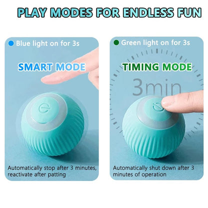 Bola Interativa Inteligente para Gatos, Brinquedo Automático para Gatos, Bola Mágica Rolante, Brinquedo Eletrônico Interativo para Gatos, Acessórios para Jogos de Gatos