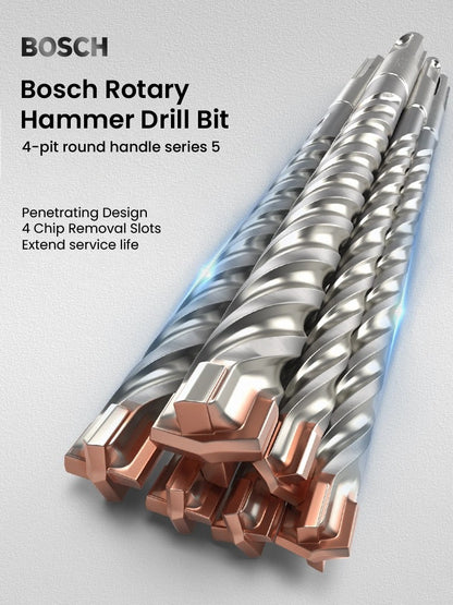 Conjuntos de Brocas Bosch SDS Plus para Martelete para Concreto Diâmetro 6-12mm Cabo Redondo Acessórios para Martelete Perfurador