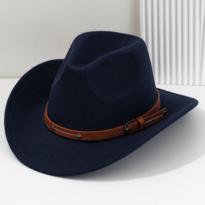 Wool Fedora Hat For Women Men Winter Autumn Fashion Church Jazz Hats Viking British Flat Brim Felt Hat Outdoor Casual Fedoras