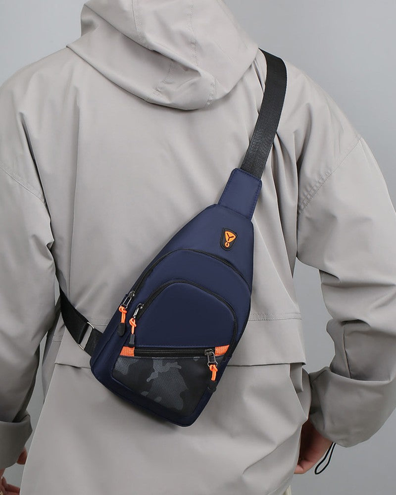 Rilibegan Nylon Men's Chest Bag 2023 New Portable Casual Shoulder Bag Trendy and Unique Design Crossbody Bag