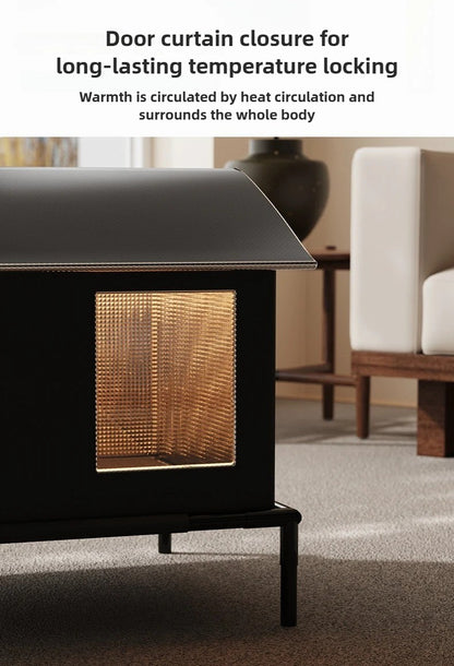 Winter Warm Cat Bed Outdoor All Season Durable Heat Retention Pet House for Cats Dogs Amazon Best Seller