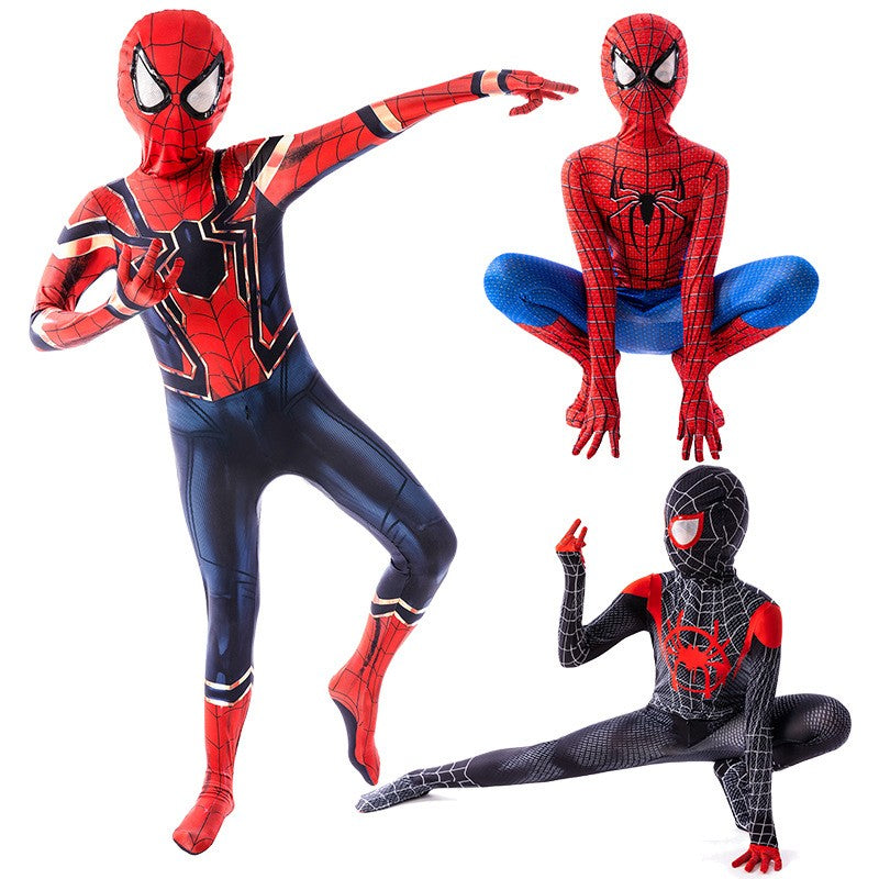 Anime Superhero Costume Miles Morales Cosplay Zentai Bodysuit Halloween Costumes Kids Superhero Costumes Movie Characters