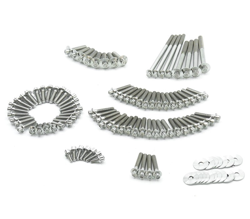 Parafusos de Cilindro de Liga de Titânio para Motor de Motocicleta, Kit de 89 peças para Harley 2018 em diante Touring Road Glide Softail Low Rider S/ST