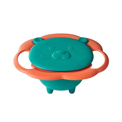 Baby Baby CHILDREN'S Bowl 360 Degree Rotation Gyro Bowl Lion Bowl Balance Bowl Do Not Pour Anti-scald and Anti-fall Eating Bowl
