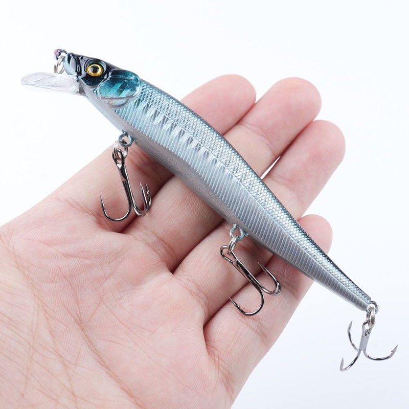 Isca Artificial Pesca 11.5cm/14g Bionic Balançante Isca Rígida com Olhos 3D Anzol Wobbler Pesca de Carpa Pesca de Baixo Perca 5/10 Peças