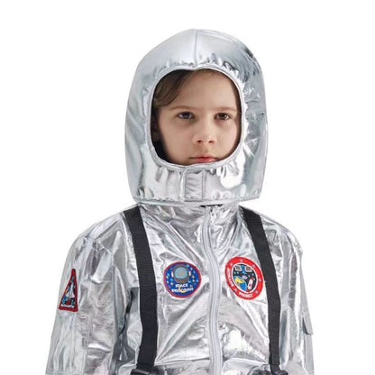 Astronaut Costume Spacesuit Silver Spaceman Men Women Space Suit Halloween Christmas Performance Spacesuit Costume Party Gift