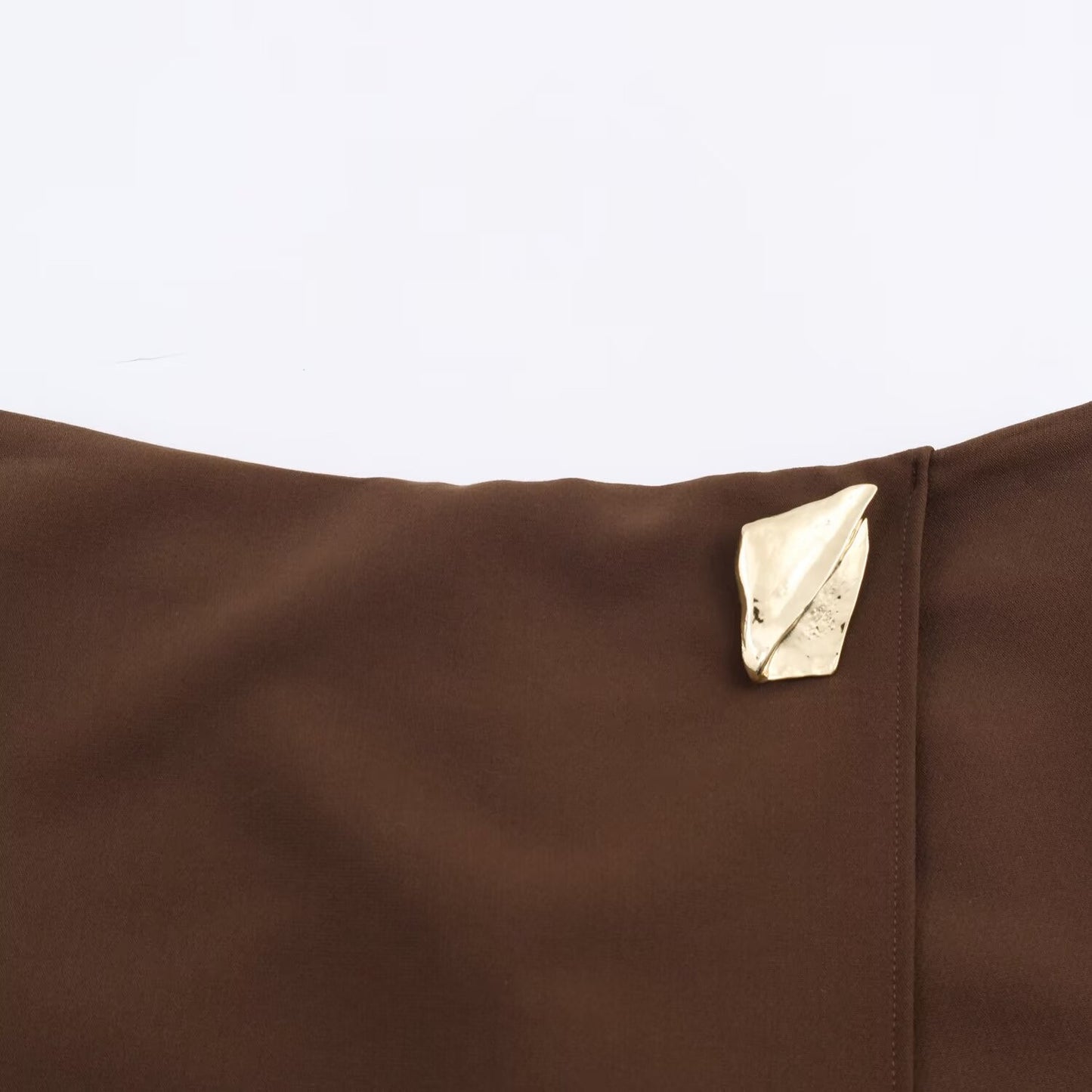 Asymmetry High Waist Mini Skirt Women Fashion Metal Decoration Elegant Skirt Shorts Woman Y2k Streetwear A Line Casual Skorts