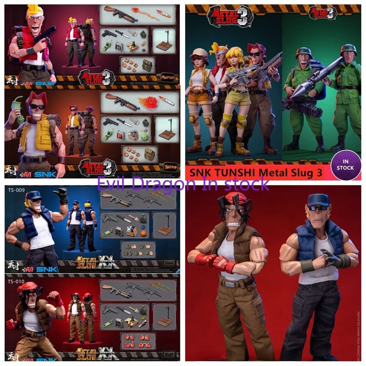 ?EM ESTOQUE?TUNSHI Studio Original SNK Model Official Metal Slug 3 Marco Tarma Clark Still RALF JONES Rebel Soldier 1/12 Mecha Toy