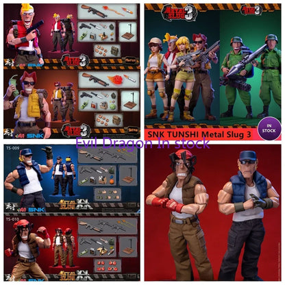 ?EM ESTOQUE?TUNSHI Studio Original SNK Model Official Metal Slug 3 Marco Tarma Clark Still RALF JONES Rebel Soldier 1/12 Mecha Toy