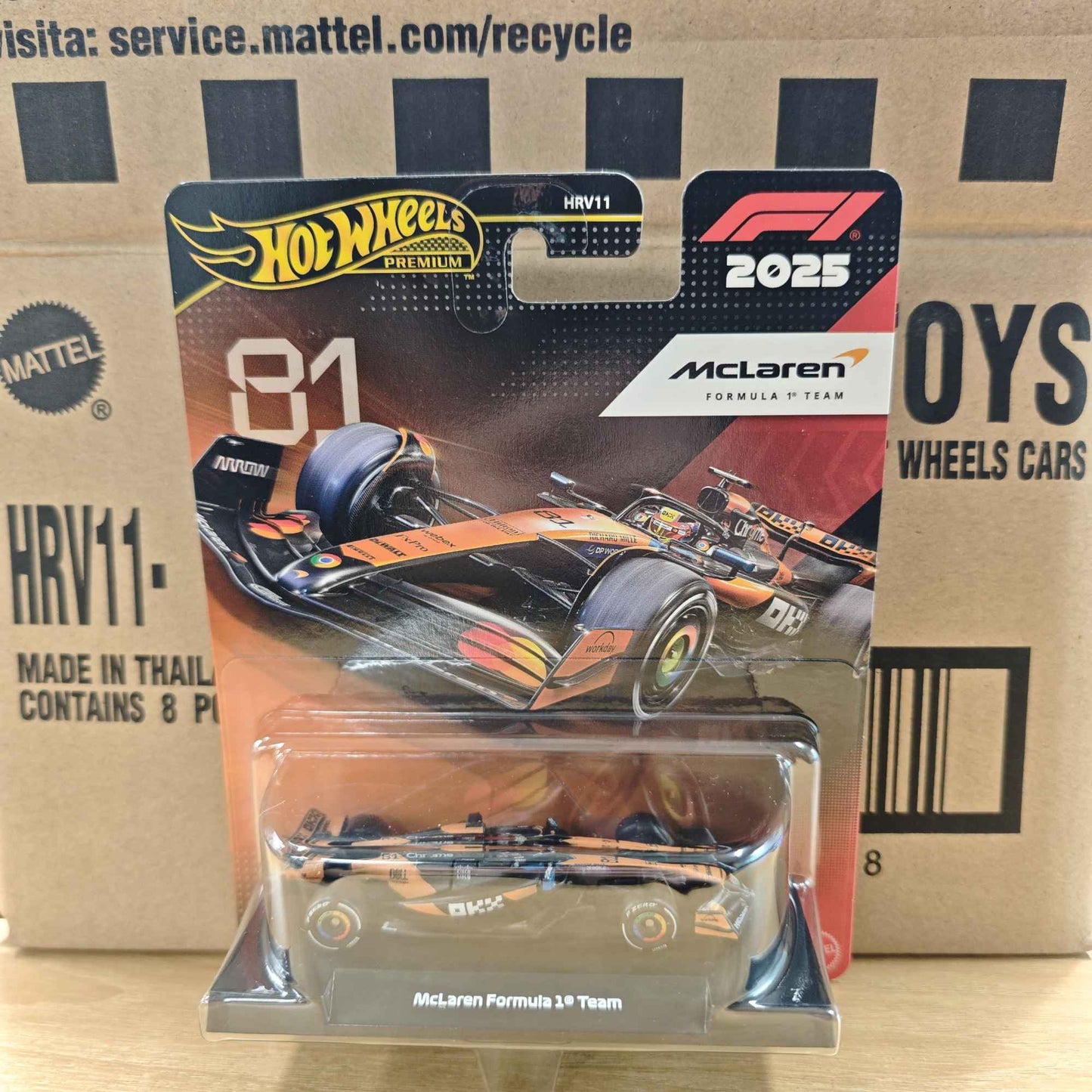 Novo Hot Wheels Premium 2025 F1 Racing Car Model Liga 1:64 Modelo Diecast Red Bull McLaren Mercedes Equipe Colecionável Veículo de Brinquedo