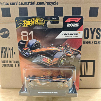 Novo Hot Wheels Premium 2025 F1 Racing Car Model Liga 1:64 Modelo Diecast Red Bull McLaren Mercedes Equipe Colecionável Veículo de Brinquedo
