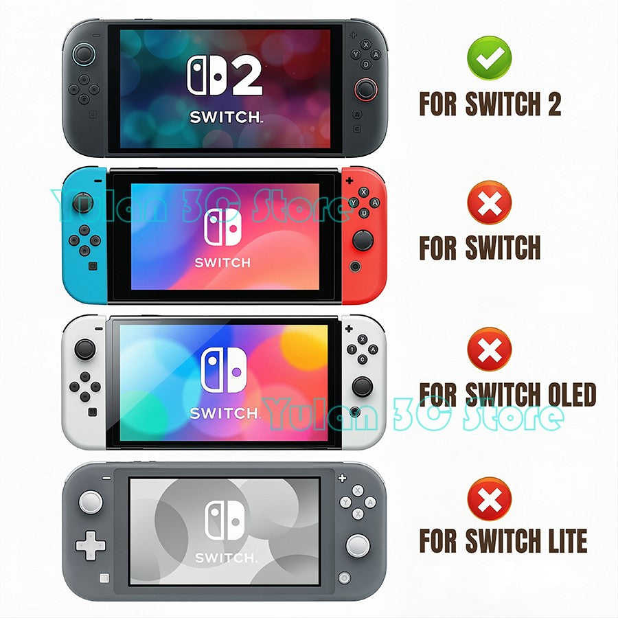 Joycon 2 Solid Color / Transparent Custom DIY Replacement Full Set Buttons for Nintendo Switch 2 Joy Con Controller Accessories